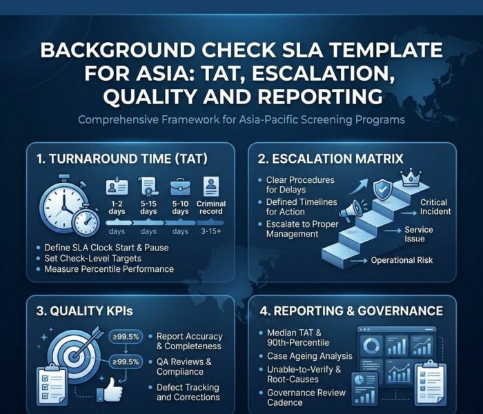 Background Check SLA Template for Asia TAT Escalation Quality and Reporting