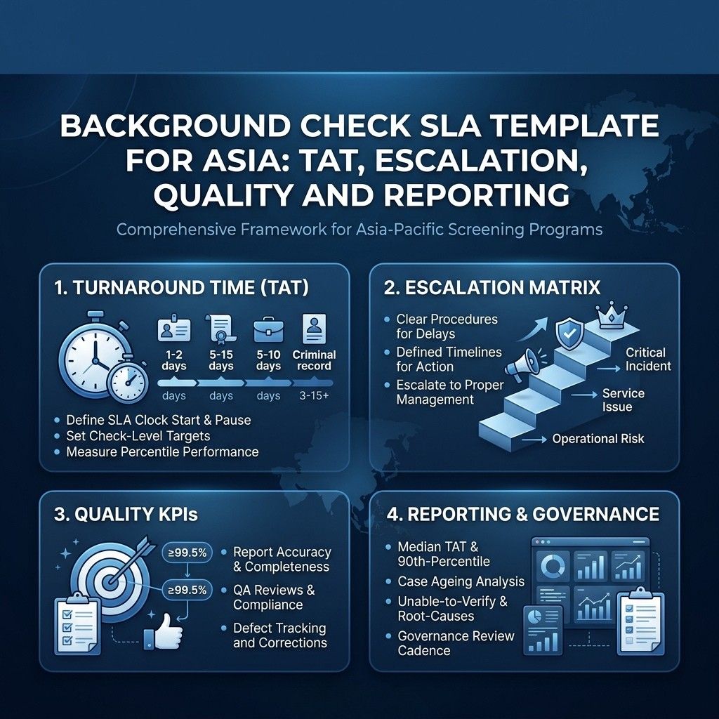 Background Check SLA Template for Asia TAT Escalation Quality and Reporting